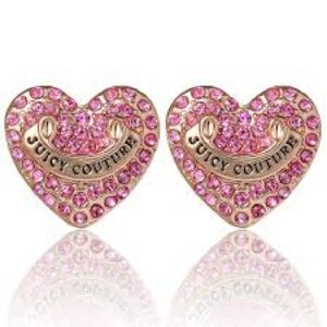 Juicy Couture Pink Heart Earrings